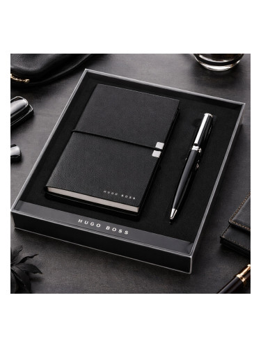 Комплект бележник A6 и химикалка Hugo Boss