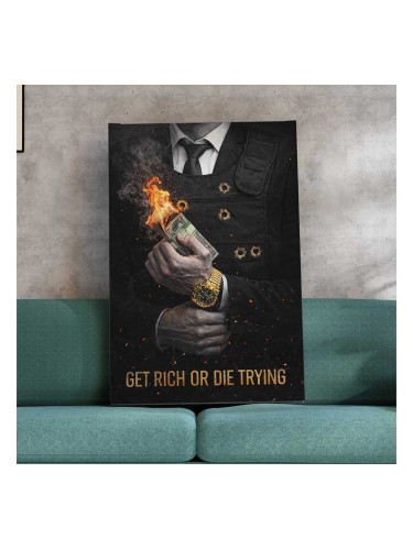 Модерна картина от канава - Get Rich