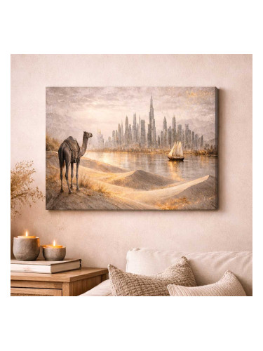 Картина от канава - Пустинен пейзаж