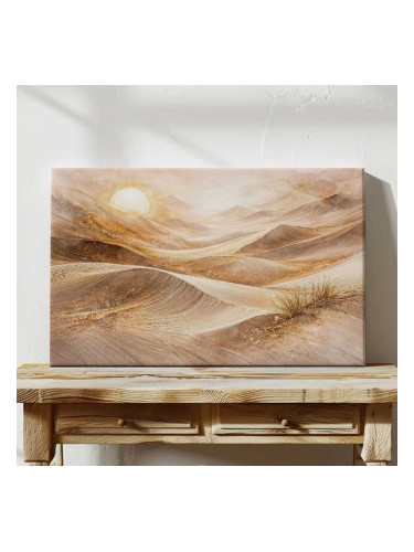 Картина от канава - Абстрактен пустинен пейзаж
