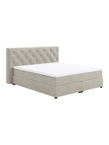 БЕЖОВО БОКССПРИНГ ЛЕГЛО КАСЪЛ 184/220/114 СМ С ВКЛЮЧЕН МАТРАК  160/200 СМ