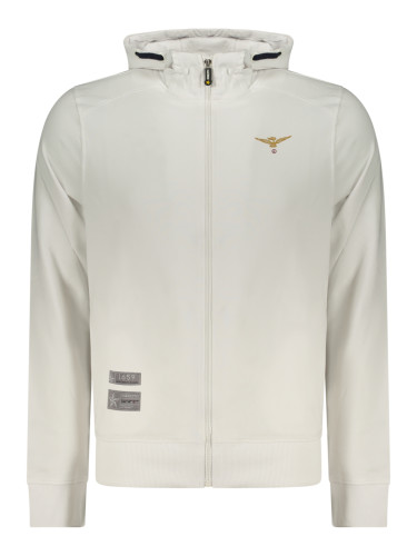 Бял суитшърт с цип