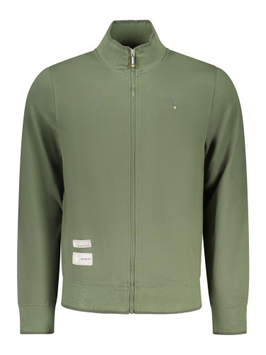 Зелен функционален суитшърт с цип