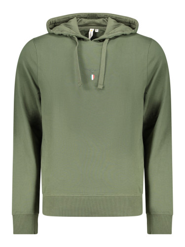 Зелен мъжки суитшърт без качулка