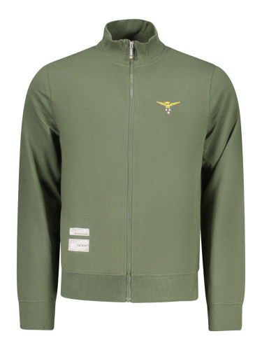 Мъжки зелен суитшърт с цип