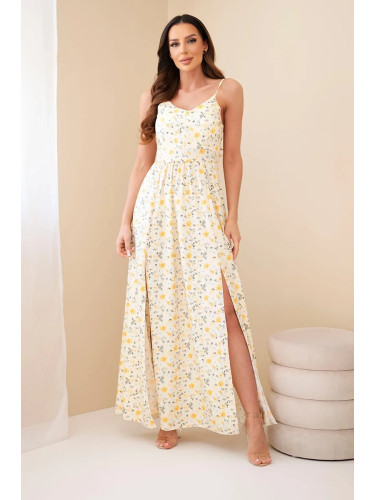 Дамска макси рокля с флорален принт Kesi