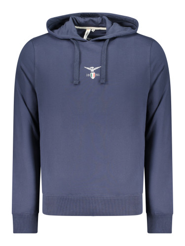 Мъжки син суичър с качулка