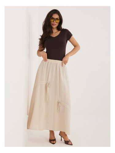 Бежова миди пола