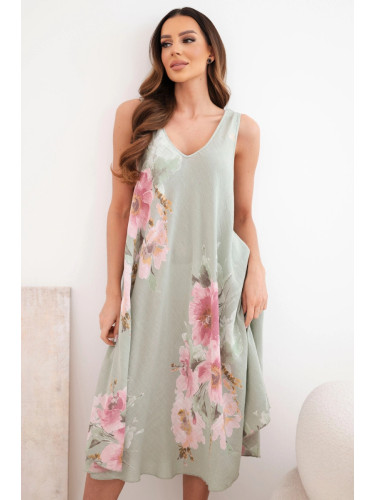 Дамска рокля с флорален принт