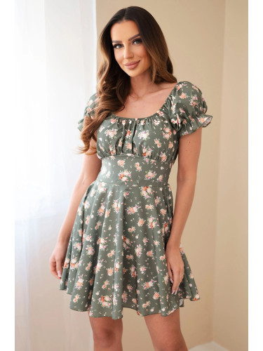 Дамска рокля Kesi с флорален принт и еластична талия