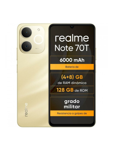 Смартфони Realme NOTE 70T 6,74" Octa Core 4 GB RAM 128 GB Злато