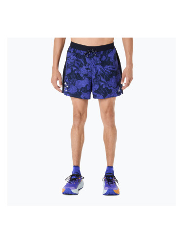Мъжки шорти за бягане ASICS Fujitrail All Over Print 5IN midnight/cobalt burst/cream