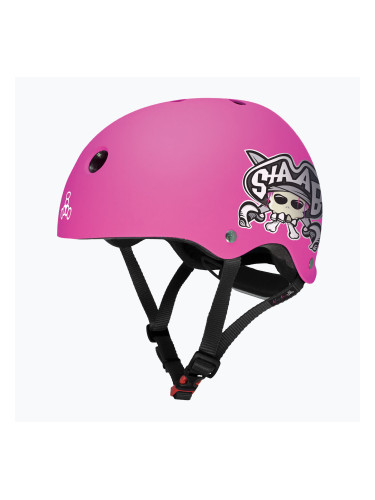 Детска каска Triple Eight Youth Lil 8 Staab neon pink
