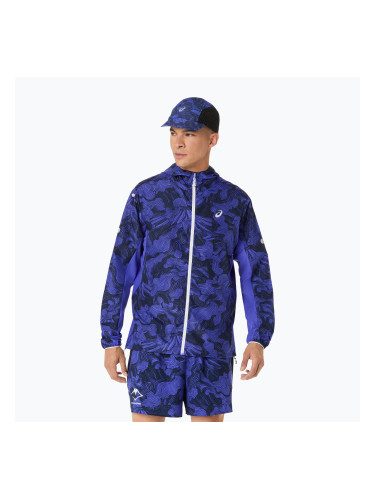 Дамско яке за бягане ASICS Fujitrail packable cobalt burst/indigo blue/cream