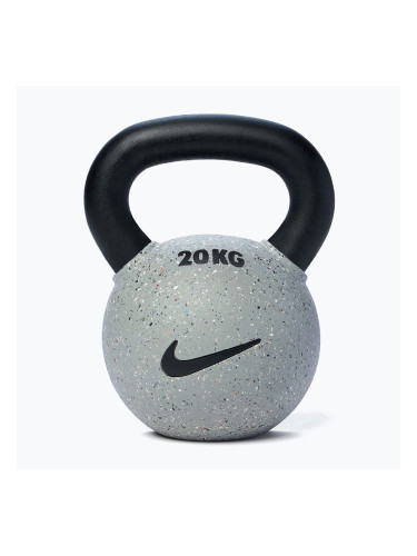Кетълбел Nike Strength Rubber Coated 20 kg smoke grey