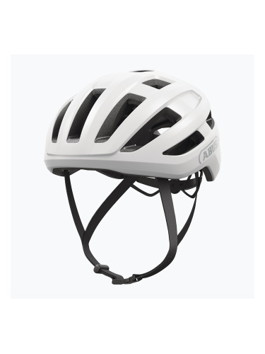 ABUS PowerDome каска за велосипедисти флийс бяла