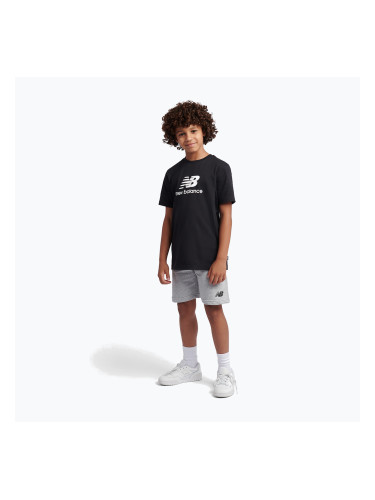 Детски комплект New Balance Stacked Logo Tee & FT Short nb caviar