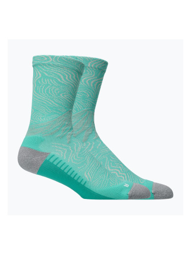 Чорапи ASICS Fujitrail Graphic Crew aurora green/light dust
