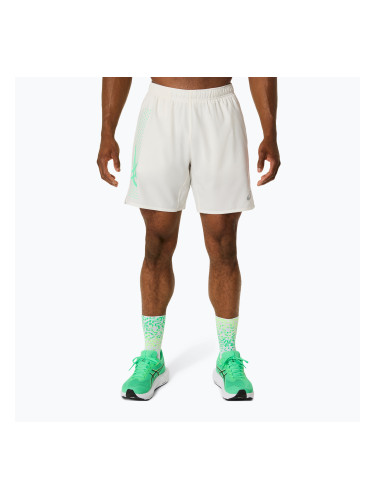 Мъжки шорти за бягане ASICS Icon 7IN cream/vital green