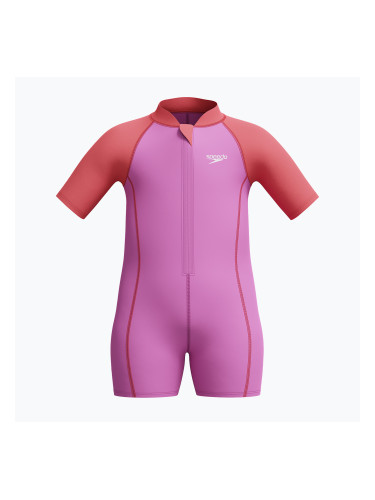 Speedo Научи се да плуваш Неопренов неонов виолетов детски бански от една част