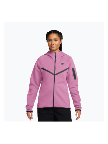 Дамски суитшърт  Nike Sportswear Tech Fleece Windrunner light magenta/black