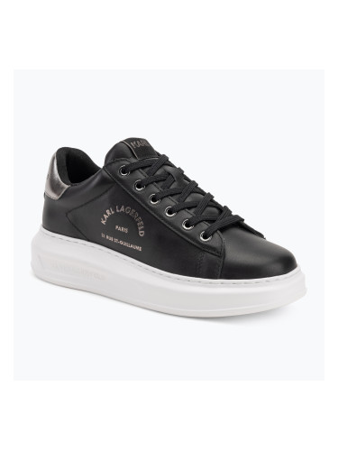 KARL LAGERFELD дамски обувки Kapri Maison черна кожа със сребро