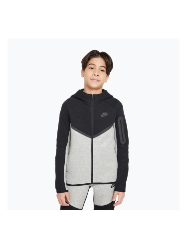 Детски суитшърт Nike Sportswear Tech Fleece Full Zip dark grey heather/black/black/black