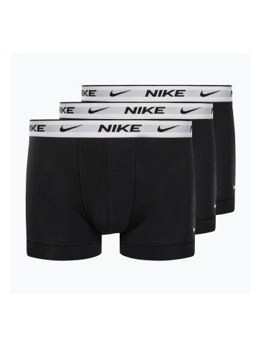 Мъжки боксерки Nike Everyday Cotton Stretch Trunk 3Pk UB1 black/white wb