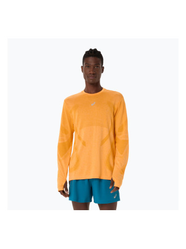 Мъжка блуза с дълъг ръкав за бягане ASICS Road Seamless LS yamabuki