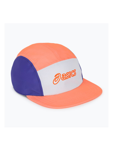 Шапка с козирка ASICS Performance Running 5 Panel sun coral/brilliant white