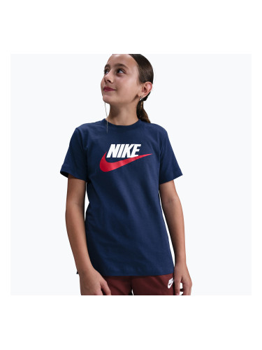 Детска тениска Nike Sportswear midnight navy/white
