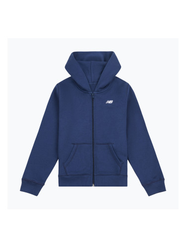 Детски суитшърт New Balance Brush Back Small Logo Full Zip Hoodie nb navy