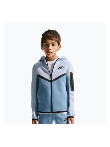 Детски суитшърт Nike Sportswear Tech Fleece Full Zip hydrogen blue/work blue/black/black