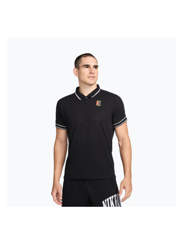 Мъжка тенис-поло блуза Nike Court Heritage Polo black/white