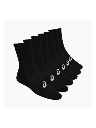 ASICS Crew 6 чифта черни чорапи