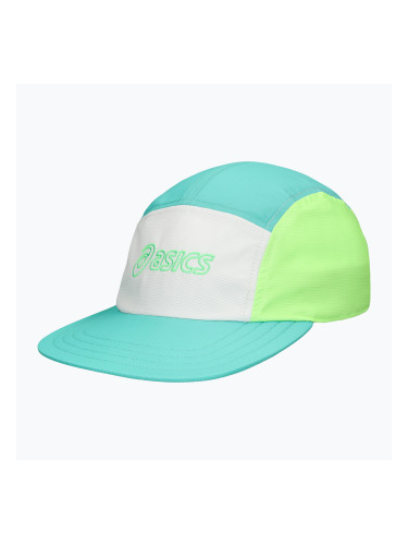 Шапка с козирка ASICS Performance Running 5 panel aurora green/cream