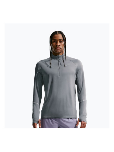 Мъжки суитшърт за бягане Nike Miler Dri-Fit UV 1/2 Zip smoke grey