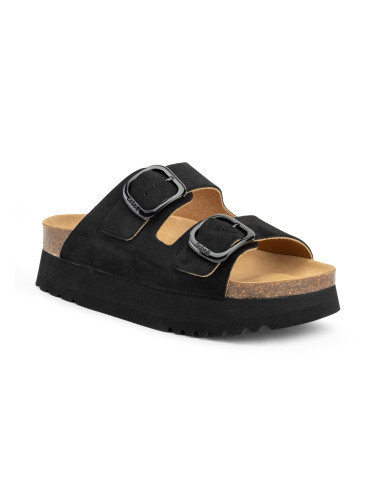 Scholl Lucie Suede дамски джапанки black