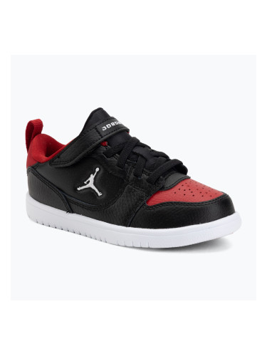 Детски обувки Jordan Court Connect Low black/gym red/white