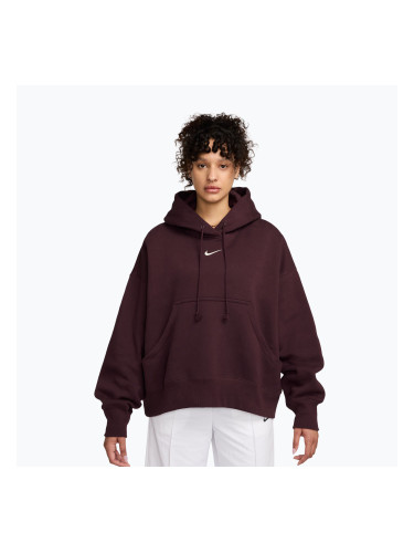 Дамски суитшърт Nike Sportswear Phoenix Fleece Oversized burgundy crush/sail