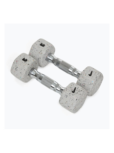 Дъмбели Nike Strength Grind Hex Dumbbell 2 x 2 kg wolf grey