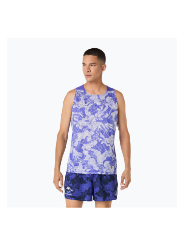 Мъжка тениска за бягане ASICS Fujitrail Singlet cobalt burst/cream