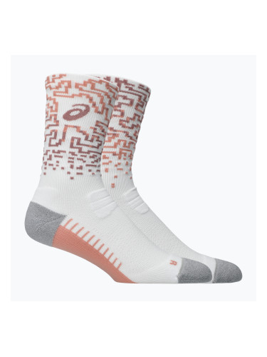 Чорапи ASICS Performance Run Crew brilliant white/morganite/pearl pink