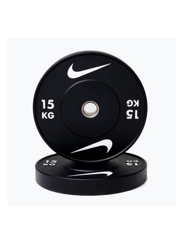 Бъмпер тежести Nike Strength Rubber Bumper Plates 15 kg black/white