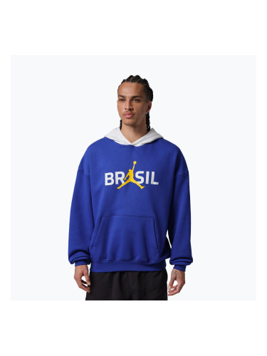 Мъжки суитшърт Nike Jordan Brooklyn Fleece old royal/white
