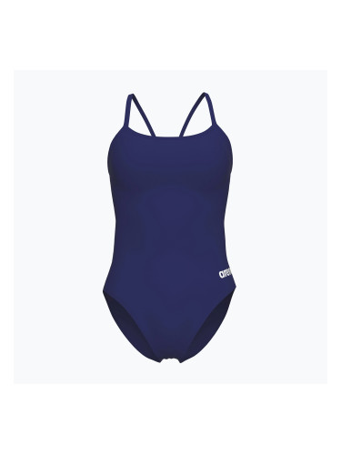 Дамски бански костюм от една част arena Lace Back Solid navy/white