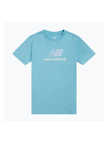 Детска тениска New Balance Jersey Stacked Logo Tee taffy blue
