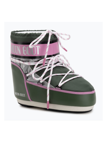 Дамски ботуши Moon Boot Icon Low Space Racing горски зелени/сребърни/розови ботуши за сняг