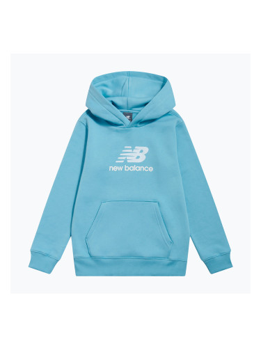 Детски суитшърт New Balance BB Stacked Logo Hoodie taffy blue
