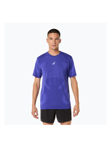 Мъжка блуза с дълъг ръкав за бягане ASICS Road Seamless LS cobalt burst/eggplant